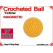 Yellow Crochet Ball | 7/8 Inch (22mm) | Magnetic