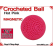 Hot Pink Crochet Ball | 1 3/8 Inch (35mm) | Magnetic