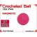 Hot Pink Crochet Ball | 5/8 Inch (16mm) | Magnetic