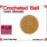Gold Metallic Crochet Ball | 1 Inch (25mm)