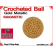 Gold Metallic Crochet Ball | 1 Inch (25mm) | Magnetic