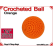 Orange Crochet Ball | 1 1/8 Inch (28mm)