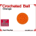 Orange Crochet Ball | 5/8 Inch (16mm)