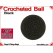 Black Crochet Ball | 1 3/8 Inch (35mm)
