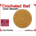 Gold Metallic Crochet Ball | 1 5/8 Inch (41mm)