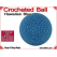 Hawaiian Blue Crochet Ball | 1 7/8 Inch (47mm)