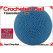 Hawaiian Blue Crochet Ball | 2 5/8 Inch (67mm)