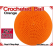 Orange Crochet Ball | 2 5/8 Inch (67mm)