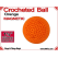 Orange Crochet Ball | 1 3/8 Inch (35mm) | Magnetic