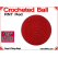 RNT Red Crochet Ball | 1 5/8 Inch (41mm)