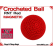 RNT Red Crochet Ball | 1 3/8 Inch (35mm) | Magnetic