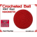 RNT Red Crochet Ball | 1 5/8 Inch (41mm) | Magnetic
