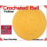 Yellow Crochet Ball | 2 5/8 Inch (67mm)