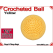 Yellow Crochet Ball | 1 3/8 Inch (35mm)