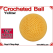 Yellow Crochet Ball | 1 5/8 Inch (41mm)