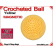 Yellow Crochet Ball | 1 3/8 Inch (35mm) | Magnetic