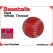Red Leather Baseball | 1 Inch (25mm) by Leo Smetsers