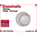 White Leather Baseball | 1 Inch (25mm) by Leo Smetsers