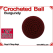 Burgundy Crochet Ball | 1 1/8 Inch (28mm)