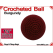 Burgundy Crochet Ball | 1 3/8 Inch (35mm)