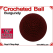 Burgundy Crochet Ball | 1 5/8 Inch (41mm)