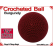 Burgundy Crochet Ball | 1 7/8 Inch (47mm)