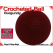 Burgundy Crochet Ball | 2 3/8 Inch (60mm)