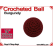 Burgundy Crochet Ball | 7/8 Inch (22mm)