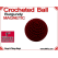 Burgundy Crochet Ball | 1 Inch (25mm) Magnetic