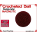 Burgundy Crochet Ball | 1 1/8 Inch (28mm) | Magnetic