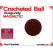Burgundy Crochet Ball | 5/8 Inch (16mm) | Magnetic