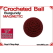 Burgundy Crochet Ball | 7/8 Inch (22mm) Magnetic
