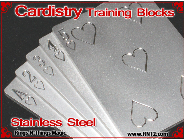 Cardistry Training Blocks | Stainless Steel