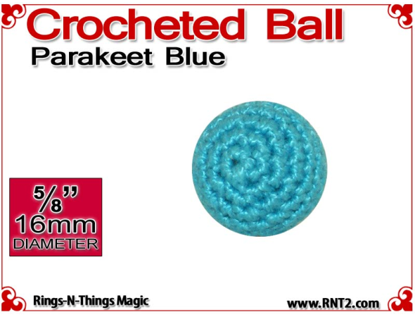 Parakeet Blue Crochet Ball | 5/8 Inch (16mm)