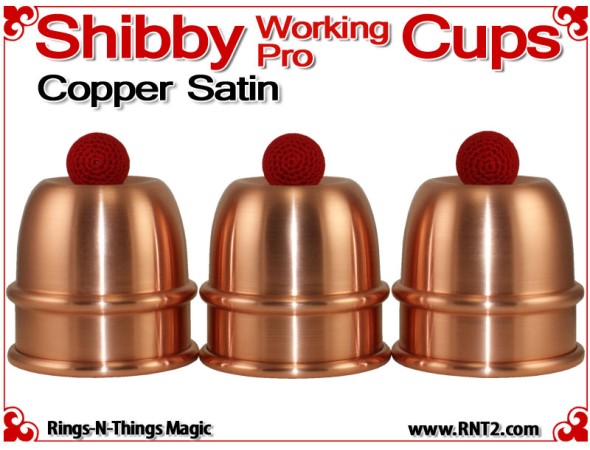 Shibby Working Pro Cups | Copper | Satin Finish 1