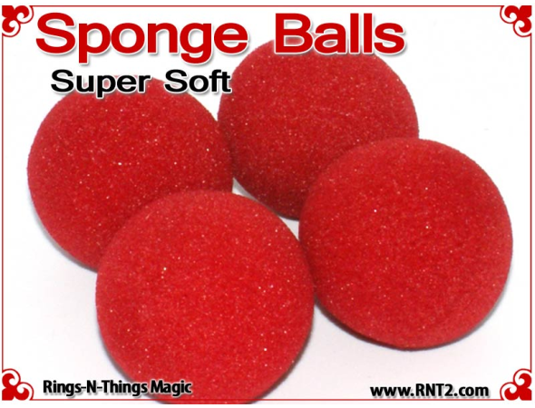 2 Inch Super Soft Sponge Balls - Red