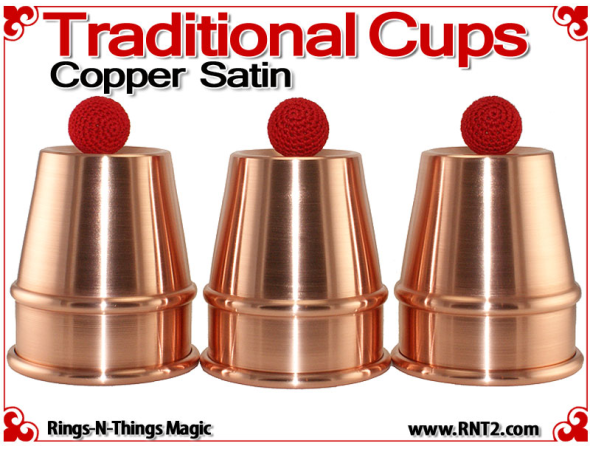 Traditional Tapered Cups | Copper | Satin Finish 1