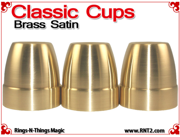 Classic Cups | Brass | Satin Finish