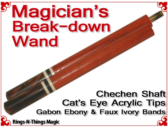 Magicians Break-down Wand | Chechen & Cat's Eye Swirl