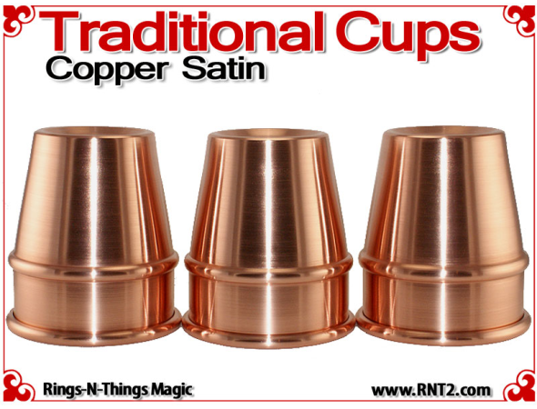 Traditional Tapered Cups | Copper | Satin Finish 2