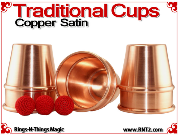 Traditional Tapered Cups | Copper | Satin Finish 3