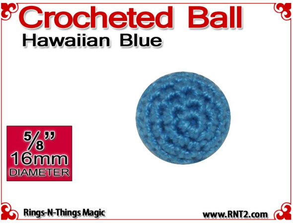 Hawaiian Blue Crochet Ball | 5/8 Inch (16mm)