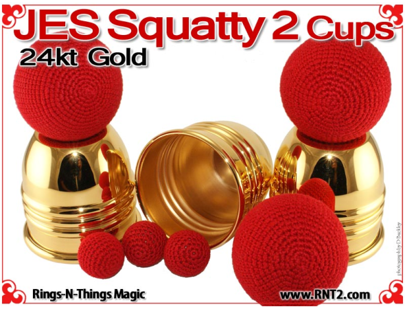 JES Squatty 2 Cups | Copper | 24kt Gold