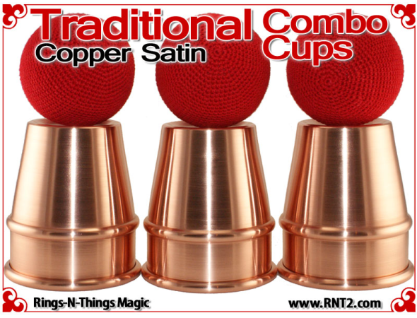 Traditional Tapered Combo Cups | Copper | Satin Finish 4