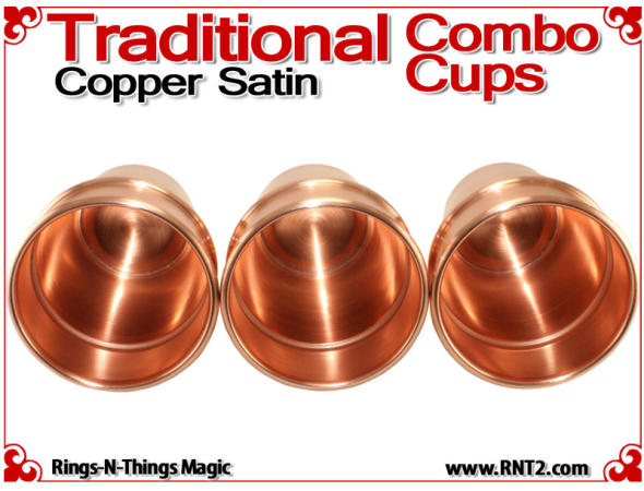Traditional Tapered Combo Cups | Copper | Satin Finish 5