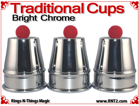Traditional Tapered Cups | Copper | Bright Chrome 1