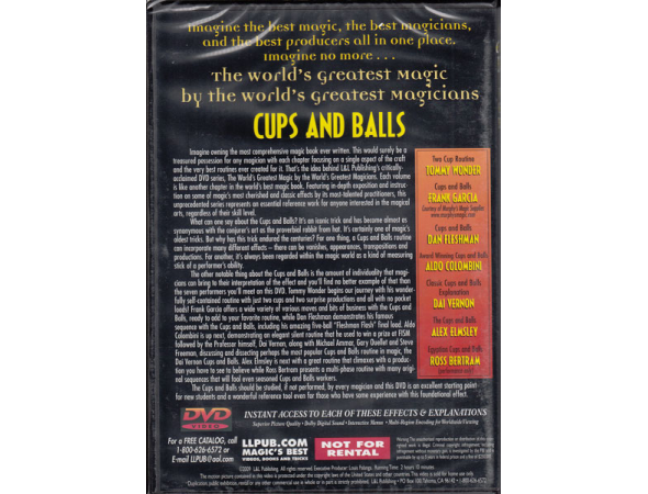 DVD: Cups and Balls Vol. 1, World's Greatest Magic
