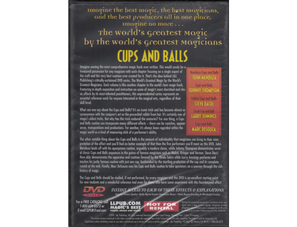 DVD: Cups and Balls Vol. 2, World's Greatest Magic