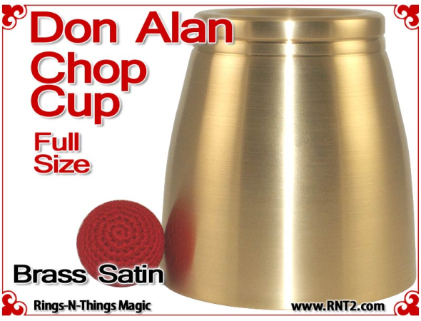 Don Alan Full Size Chop Cup | Brass | Satin Finish