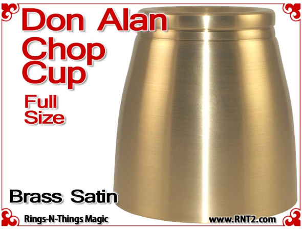 Don Alan Full Size Chop Cup | Brass | Satin Finish 2
